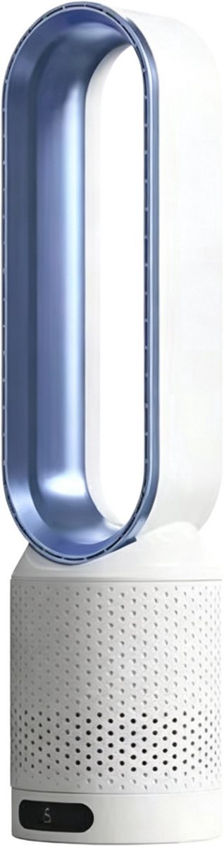 Casalora Ventilator Staand - Bladloze Ventilator 58 cm - Luchtcirculator met Afstandsbediening, 8 Snelheden, 90° Oscillatie, Timer en Luchtzuivering – Veilig en Comfortabel voor Woonkamer, Slaapkamer en Kantoor - Blauw