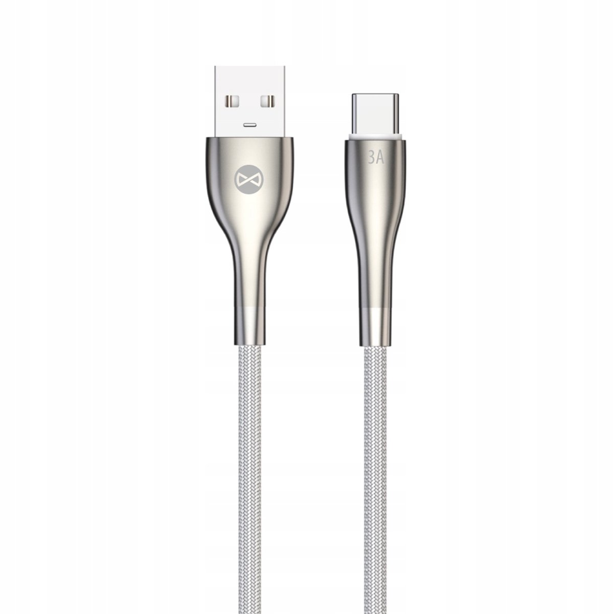 Forever Sleek USB-C Kabel 1m 3A Wit