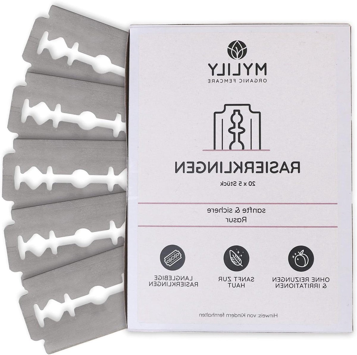Scheermesjes - Dames scheermes - Glad scheren - Plastic-vrij - 100 stuks - Zilver