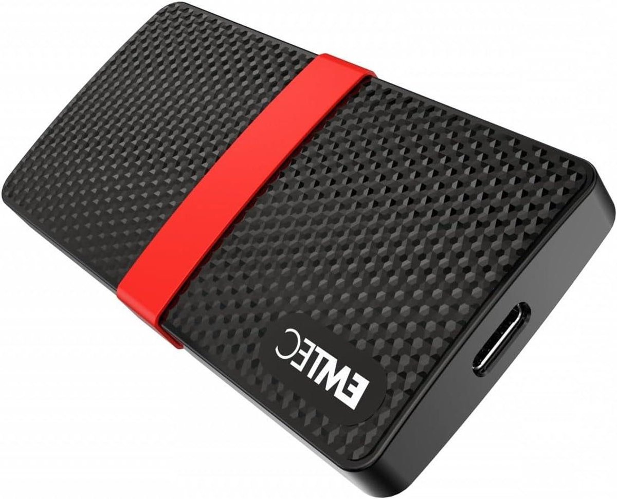 Draagbare SSD - Externe Opslag - Bestanden Overzetten - Snelle USB 3.1 - 1 TB - Zwart
