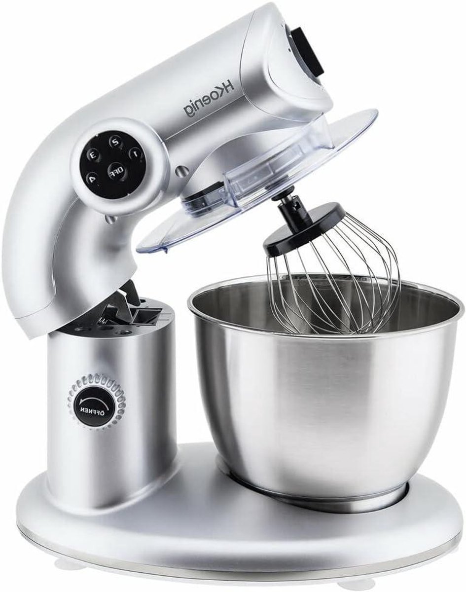 Keukenmachine - Mixer Deegmaker - Bakken & Koken - Krachtige 1000W Motor - 5.5L Kom - Grijs