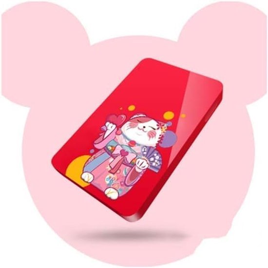 Externe harde schijf - Mobiele opslag - Bestanden opslaan - Dubbele schokbestendigheid - 2 TB - Roze — afbeelding 2
