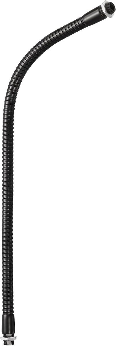 14 inch universele zwanenhals slang, M10 fijne draad metalen buigbare slang flexibele arm zwanenhals buisverlenging voor multifunctionele doe-het-zelf, zwart