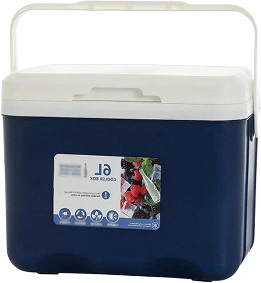 IJsbox Koeler - Kleine Koelbox - Buiten Genieten - Warmte Isolatie - 6 Liter - Blauw