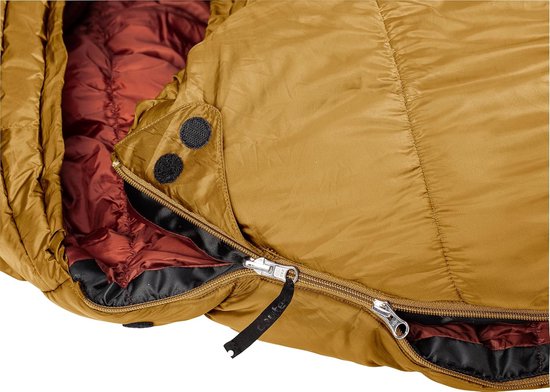 Synthetische Slaapzak - Mummy model - Kamperen en Hiken - Thermo Stretch Comfort - Tot 175 cm - Amandel Sequoia van Merkloos — afbeelding 4