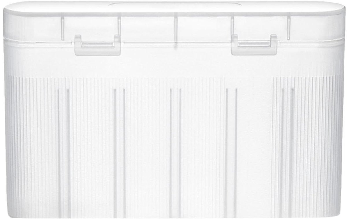 Batterij Opberger - Batterijhouder Organizer - Batterijen Beschermen - Transparant Venster - 6 Batterijen - Translucent