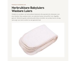 Wasbare Luiers 10 Stuks - Ademend Katoen - Slijtvast - Antibacterieel - Herbruikbaar - Goede Wateropname - Inzetluiers