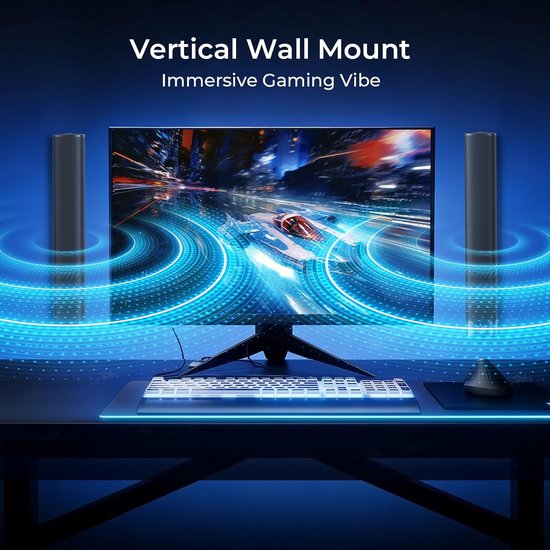 Soundbar voor TV - Home audio - Film en muziek - 80W volumeboost - 2-in-1 ontwerp - Zwart — afbeelding 2