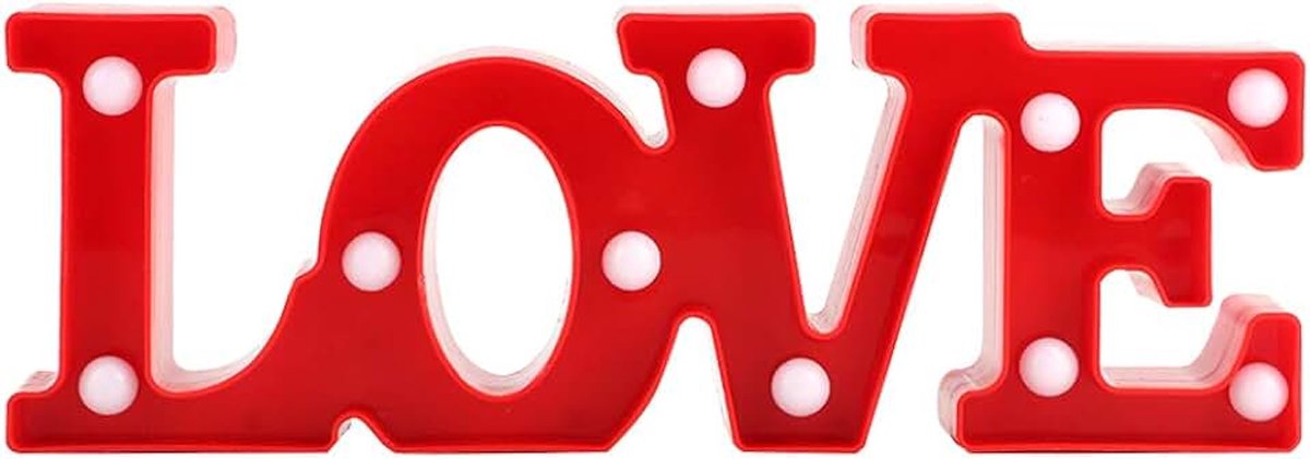Led-partytent met letterverlichting, liefdeswoord, decoratieve lamp, oplichtende alfabetletters voor bruiloft, verjaardagsfeest, Kerstmis, thuis, bardecoratie (warm wit)