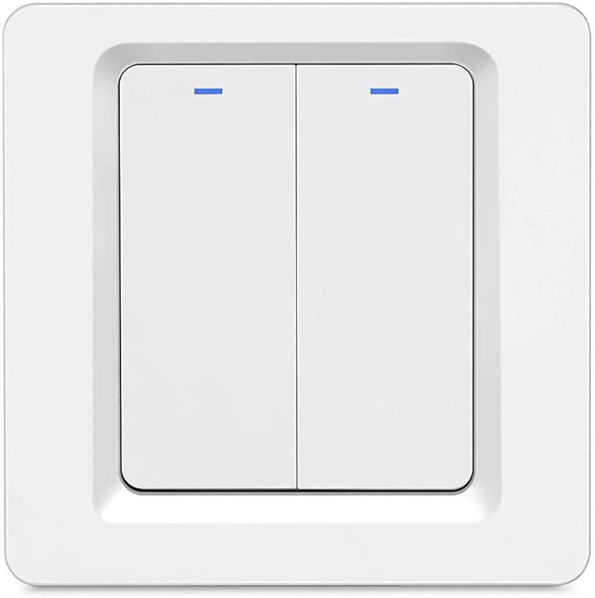 WiFi Smart Lichtschakelaar, werkt met of zonder neutrale draad, geen hub nodig, met afstandsbediening en spraakbediening, compatibel met Alexa, Google Assistant en IFTTT