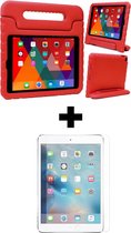 Kinderhoes Geschikt voor iPad 2017 Hoes Kinder Hoesje Kids Case Cover Kidsproof Met Screenprotector - Hoesje Geschikt voor iPad 5 Hoesje Kinder Hoes - Rood