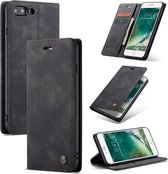 Let op type!! CaseMe-013 Multifunctional Retro Frosted Horizontal Flip Leather Case for iPhone 7 Plus / 8 Plus  with Card Slot & Holder & Wallet(Black)
