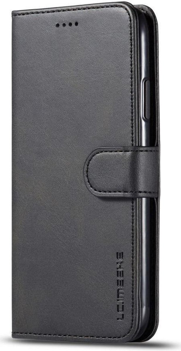 Portemonnee Bookcase Hoesje Met Stand Zwart Geschikt voor Apple iPhone 11