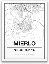Poster/plattegrond MIERLO - 30x40cm