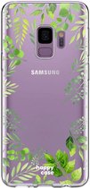 HappyCase Galaxy S9 Flexibel TPU Hoesje Leaves Print