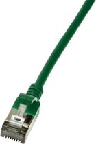 CAT6a U/FTP Ultraflex, 100% koper, groen, 1M - Netwerkkabel - Computerkabel - Kabel