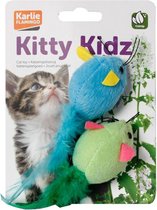 Kitty kidz ball with feather ass. colours, 10 cm