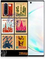 Geschikt voor Samsung Galaxy Note 10 Siliconen Back Cover Postzegels