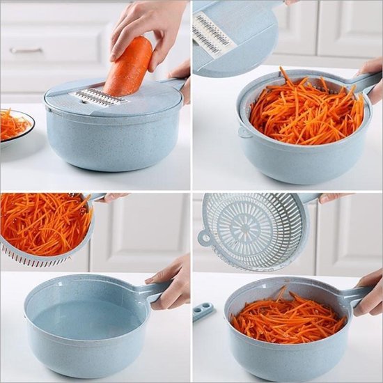 6 in 1 slicer multifunctionele snijden voedsel aardappel wortel Veggie rasp  chopper... | bol.com