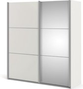 Veto kledingkast D 2 deurs met 1 spiegel H200 cm x B182 cm wit essendecor.