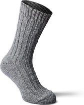 Fellhof Alpaca sokken dik maat 39-42 – grijs – wollen sokken – warme sokken - hypoallergeen - temperatuurregulerend – comfortabel – zacht