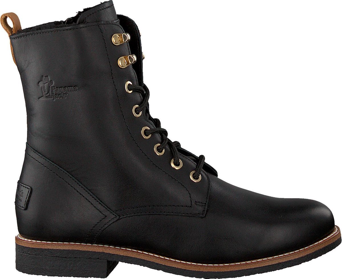 Panama Jack Dames Veterboots Gatha Igloo Trav B1 Zwart Maat 40