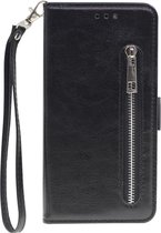 Shop4 - iPhone 11 Pro Max Hoesje - Wallet Case Vintage Zwart