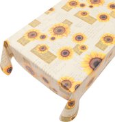 Tafelzeil Sunflower -  140 x 300 cm - Multi tafellaken - Tafelkleed plastic - Voor buiten en binnen - Verschillende maten - Geleverd in een koker