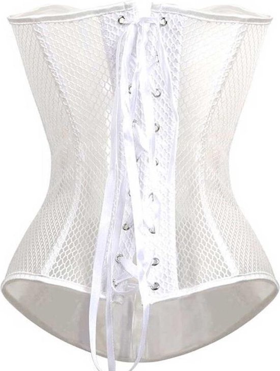 Sta op Peregrination slikken Attitude Holland Bustier -L- Lace corset Wit | bol.com