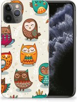 Coque Téléphone pour Apple iPhone 11 Pro Silicone Gel Case Joyeux Owls