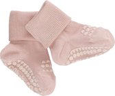 GoBabyGo - Bamboe Antislip Sokjes - Sokken - Soft Pink  6-12 maanden
