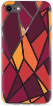 Cazy Hoesje geschikt voor iPhone 8 - Colorful Triangles