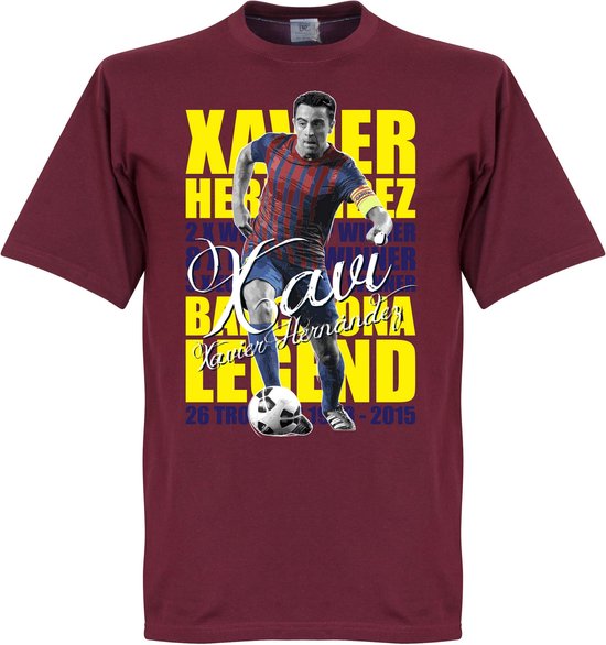 Xavi Hernandez Legend T-Shirt - S