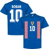 Kroatië 1998 Boban Retro T-Shirt - Blauw - XXL
