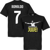 Welcome to Juve Ronaldo T-Shirt - Zwart - 5XL