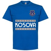 Kosovo Team T-Shirt - Blauw - XL