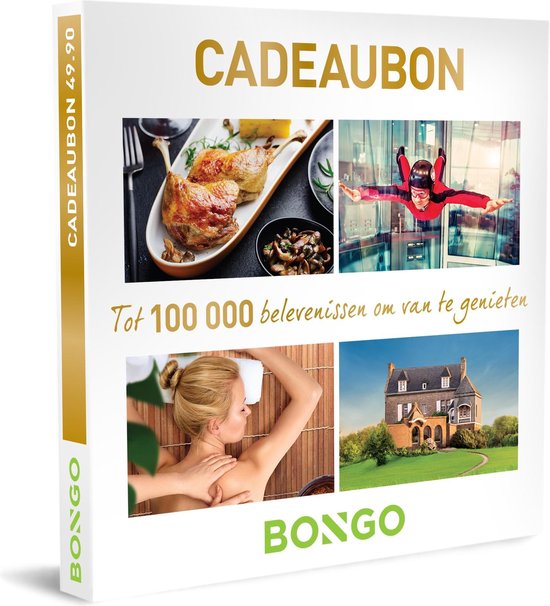 Bongo Bon België - Cadeaubon 49,90 Cadeaubon : Tot 100.000 belevenissen... bol.com