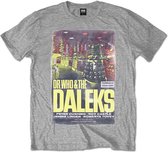 Dr. Who Heren Tshirt -L- Daleks Grijs