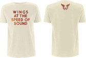 Paul McCartney - Wings At The Speed Of Sound Heren T-shirt - 2XL - Creme
