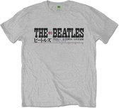 The Beatles Heren Tshirt -M- Budokan Set List Grijs