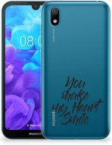 Huawei Y5 (2019) Siliconen hoesje met naam Heart Smile