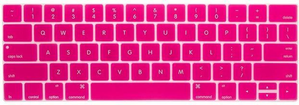 Siliconen Toetsenbord bescherming voor Macbook Pro met Touch Bar US-versie Roze