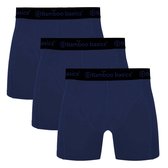 Comfortabel & Zijdezacht Bamboo Basics Rico - Bamboe Boxershorts Heren (Multipack 3 stuks) - Onderbroek - Ondergoed - Navy - XL