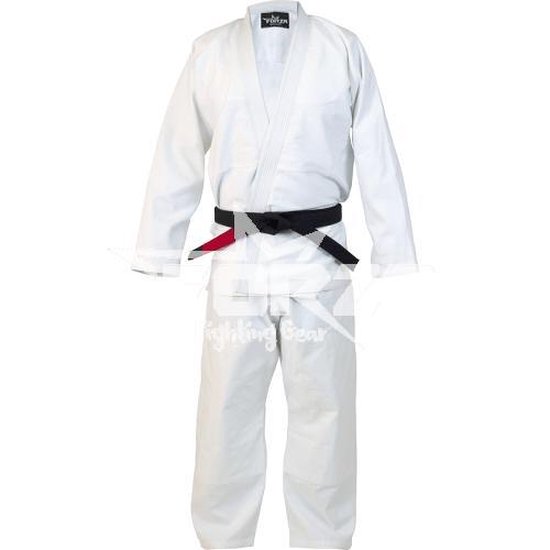 FORZA BJJ GI PEARL WEAVE 550GSM 100 KATOEN WIT