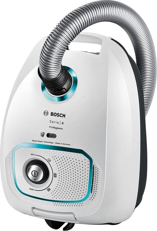 4. Bosch Serie 4 ProHygienic BGLS4HYG2 wit - geschikt voor parket en voorzien van een ulpa 15 filter voor mensen met allergieën