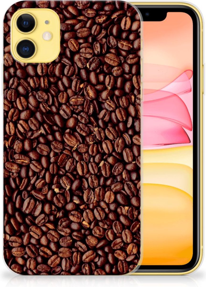 Apple iPhone 11 Siliconen Case Koffiebonen