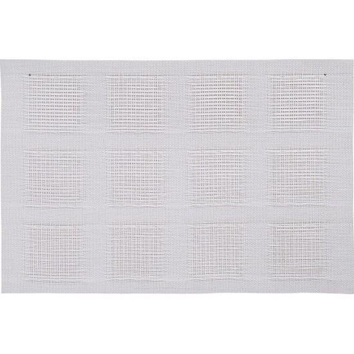 10x Placemats wit geweven/gevlochten 45 x 30 cm Witte placemats/onderleggers...