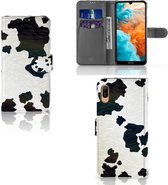 Cuir PU Portefeuille Livre Huawei Y6 (2019) Coque Taches Vaches