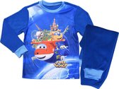 Super Wings Pyjama Fleece Jongens Donkerblauw Maat 98