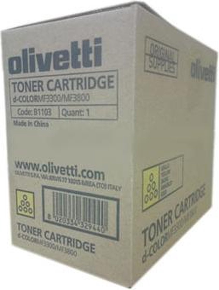 Olivetti B1103 tonercartridge 1 stuk(s) Origineel Geel